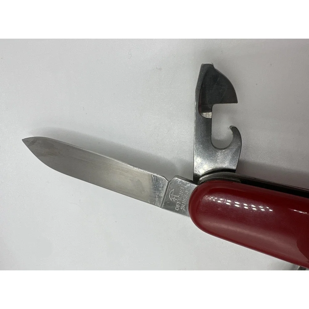 VTG Swiss‎ Army Style Multi Tool Knife Red Schlatter Stainless Corkscrew Opener